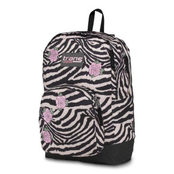 Trans by JanSport 17.5 Overt Backpack Zebra Rose NWT - Picture 2 of 5